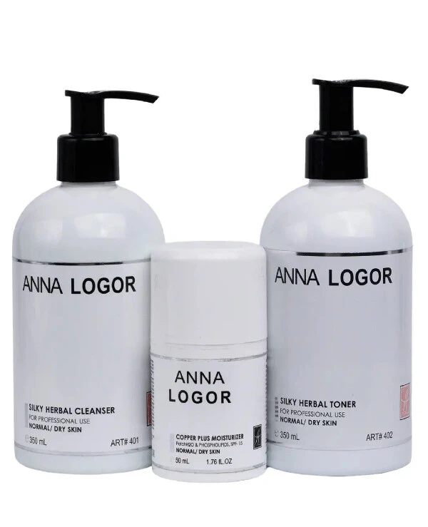 Anna Logor - A set of cosmetics basic series for dry skin Silky Moisturizer Kit 
