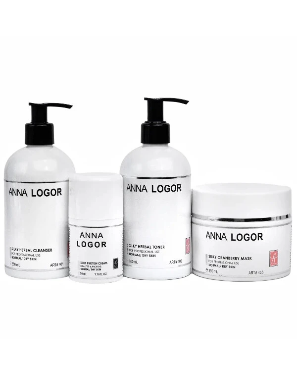 Anna Logor - A set of complex care cosmetics - a series for dry facial skin Silky Cranberry Kit 