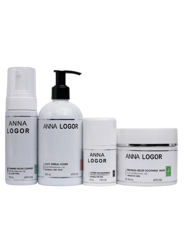 Anna Logor - A set of cosmetics for complex care for dry skin Redness-Relief Herbal Kit 