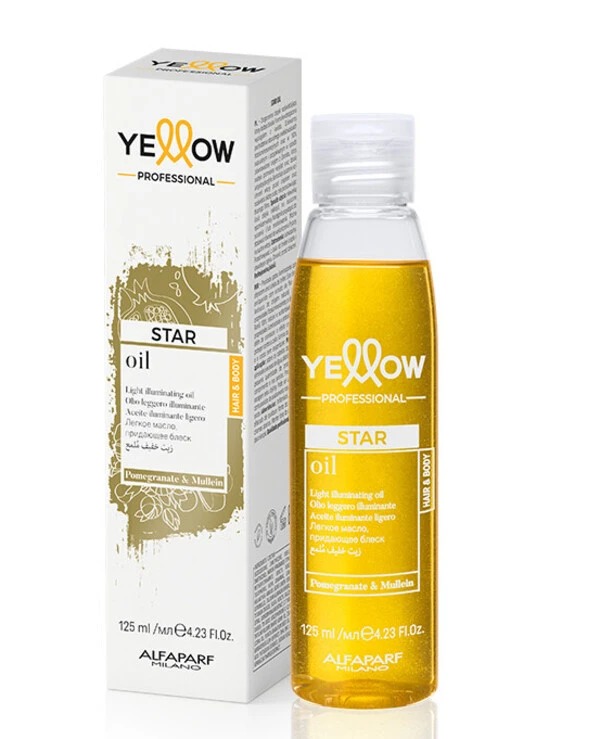 Yellow Олія для інтенсивного блиску волосся | YELLOW STAR масло для надання волоссю блиску, для будь-якого типу волосся 125мл