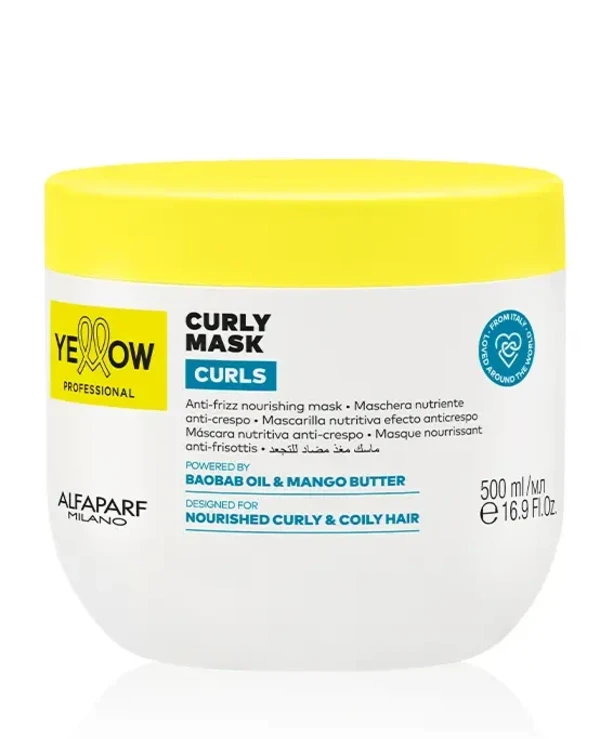 Yellow An intensive mask for curly hair | Yellow Curls Mask for Curly Hair