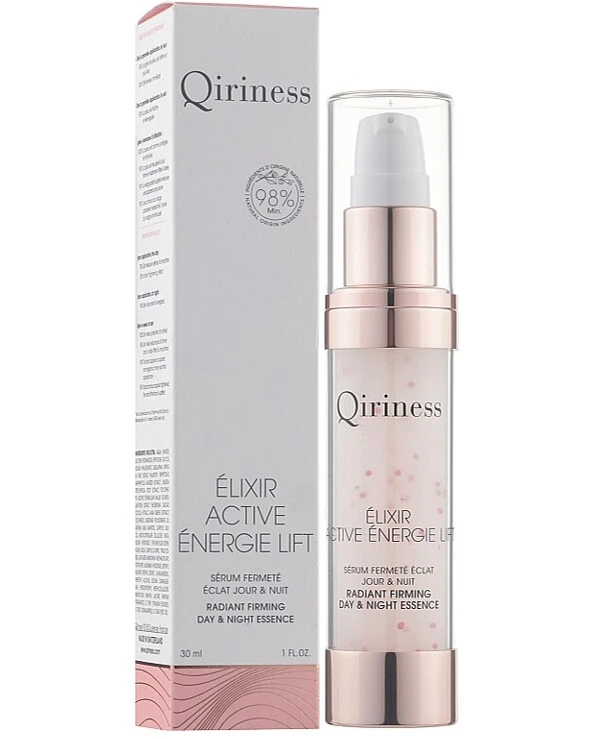 Qiriness - Лифтинговая омолаживающая сыворотка Elixir Active Energie Lift Radiant Firming Day & Night Essence 30 мл back