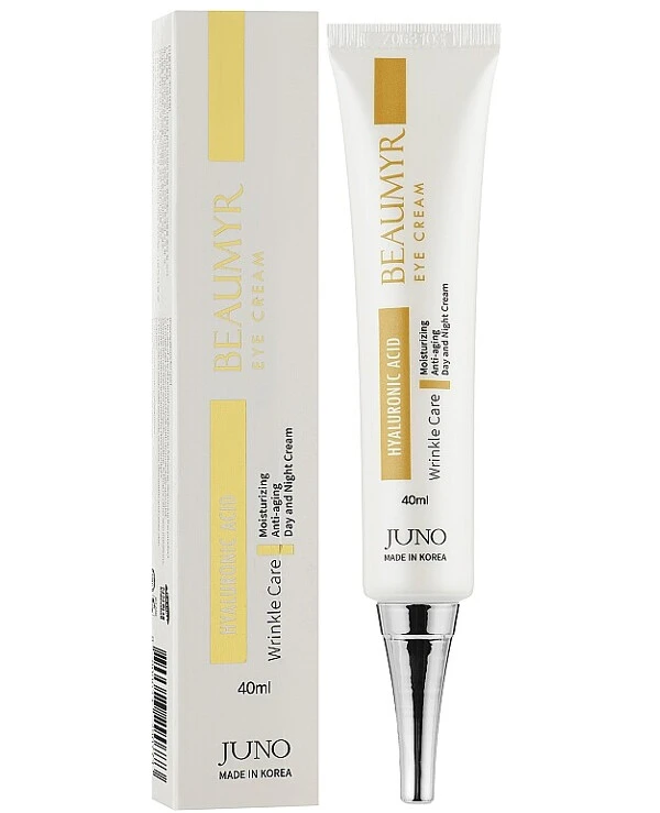 Juno - Rejuvenating eye contour cream with hyaluronic acid Beaumyr Hyaluronic Acid Eye Cream 40ml back