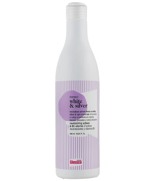 Glossco Professional Шампунь для светлых и седых волос анти-желтый эффект | White & Silver Shampoo фото, цена, купить