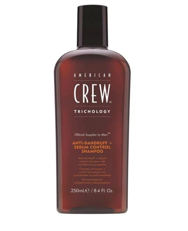 American Crew - Балансирующий шампунь против перхоти для жирной кожи головы Anti Dandruff+Sebum Control Shampoo 250 мл