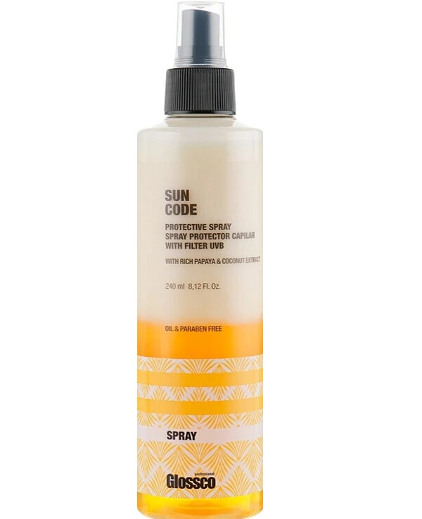 Glossco Professional - Двухфазный спрей Защита от солнца Sun Code Solar Spray Bi-Phase 