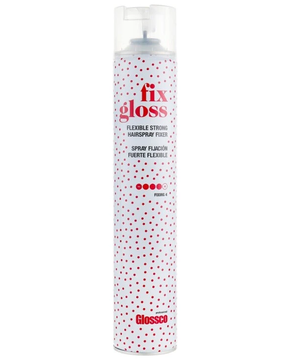 Glossco Professional - Лак для волос сильной фиксации Fix Gloss Flexible Strong Hairspray Fixer 750 мл