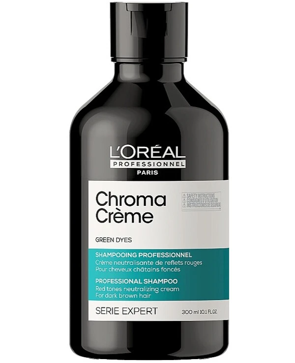 L'oreal Professionnel - Крем-шампунь для волос с зеленым пигментом Chroma Creme Professional Shampoo Green Dyes 300 мл