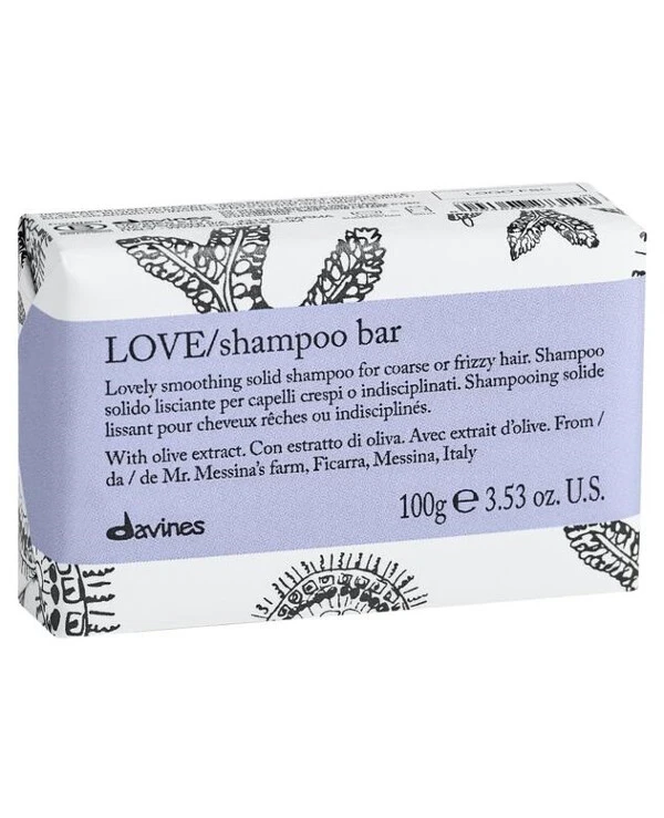 Davines - Твердый шампунь для выравнивания жестких и волнистых волос Love Shampoo Bar 100 г