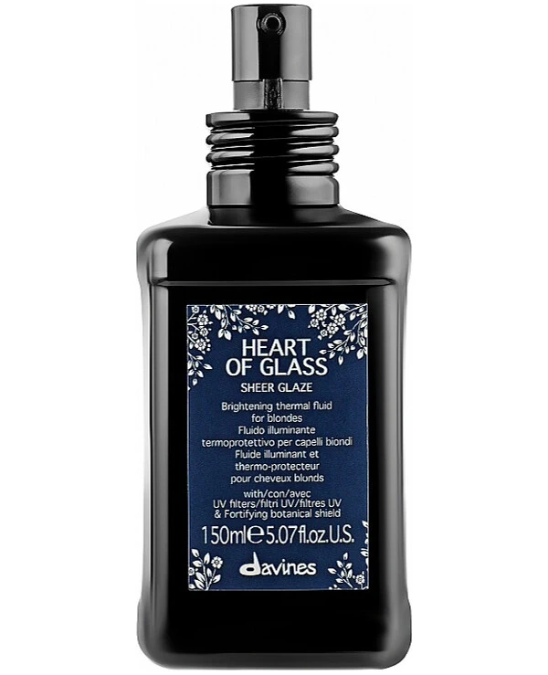 Davines - Термозащитный флюид для придания блеска волосам оттенка блонд Heart Of Glass Sheer Glaze 150 мл