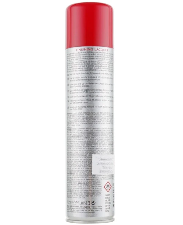L'anza Lanza - Лак для волос экстрасильной фиксации Healing Style Finishing Lacquer 300 мл back