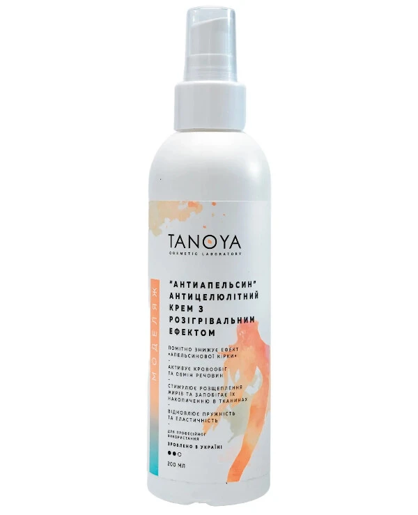 Tanoya - Anti-cellulite cream with warming effect Antiorange Anti OrangePeel/AntiCellulite Hot Cream 200ml