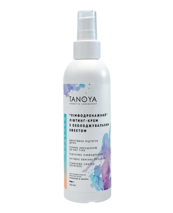 Tanoya - Lymphatic drainage lifting cream with a cooling effect Lymphatic Drainage Body-Lift Cold Cream 200ml