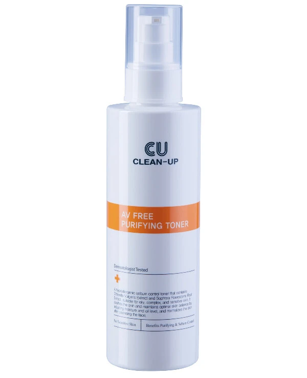 CU Skin - Очищающий тонер для проблемной кожи Clean-Up AV Free Purifying Toner 200 мл
