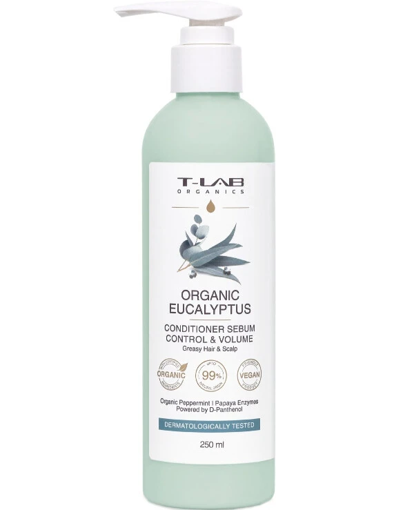 T-Lab Professional - Кондиционер для жирных волос Organic Eucalyptus Sebum Control & Volume Conditioner 250 мл
