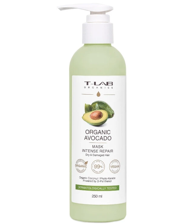 T-Lab Professional - Интенсивная восстанавливающая маска Organic Avocado Intense Repair Mask 250 мл
