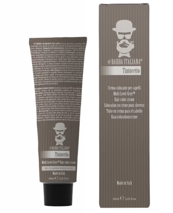 Barba Italiana Крем-краска для волос для мужчин | TINTORETTO Multi Level Grey Крем-краска nr