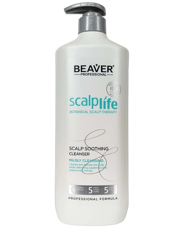 Beaver professional - Очищающий шампунь для проблемной кожи головы Scalplife Scalp Soothing Cleanser 1000 мл