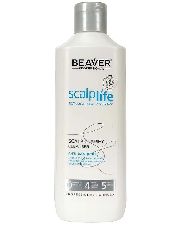 Beaver professional - Лечебный шампунь против перхоти Scalplife Botanical Therapy Scalp Clarify Cleanse 300 мл