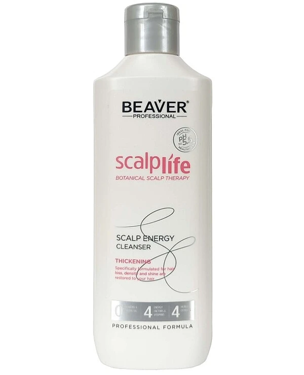 Beaver professional - Энергетический шампунь для густоты и против выпадения волос Scalplife Botanical Therapy Scalp Energy Cleanser 300 мл