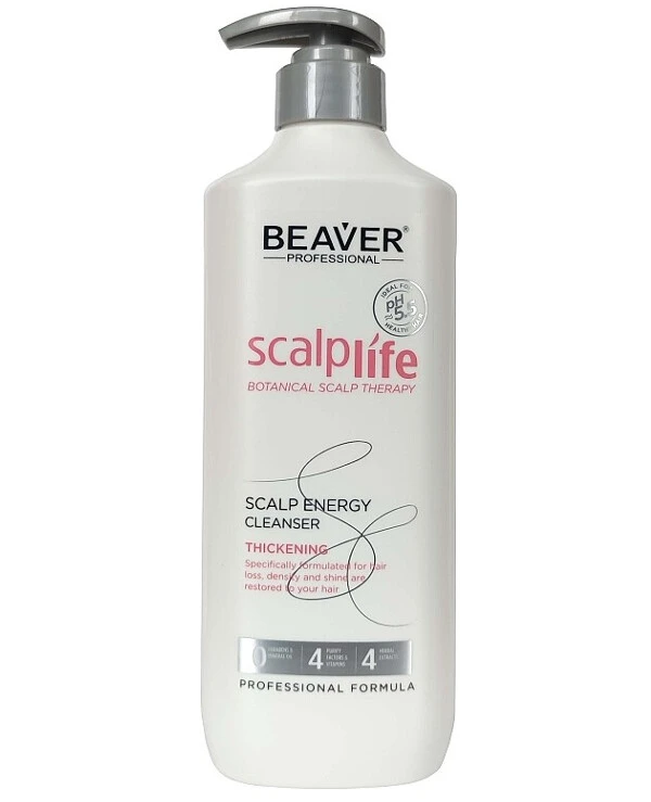 Beaver professional Енергетичний шампунь для густоти та проти випадання волосся | Енергетичний шампунь для густоти та проти випадання волосся
