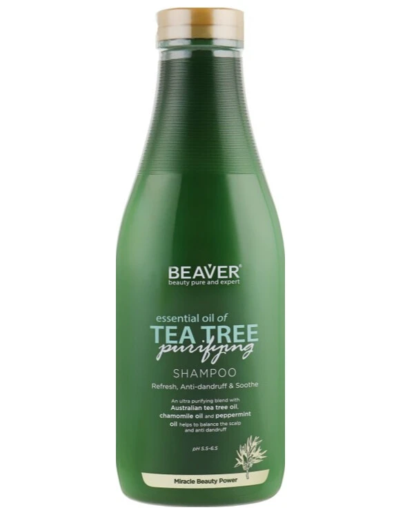 Beaver professional Шампунь для жирных волос с маслом чайного дерева | Beaver Herbal Series SLS Free Essential Oil of Tea Tree Shampoo цена, фото, купить
