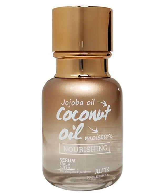 JustK - Oil for dry and porous hair with coconut and jojoba Coconut oil Nourishing Serum 50ml