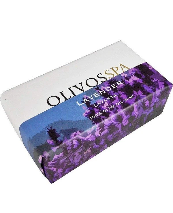 Olivos - Natural olive soap "Lavender" Relaxing Lavender 250 g back