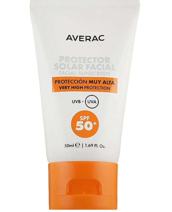 Averac - Солнцезащитный крем для лица SPF50+ Solar Facial Sunscreen Cream SPF50+ 50 мл back
