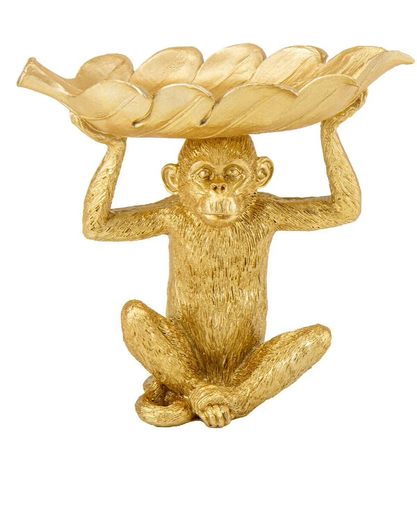 Statuettes - Статуэтка Орангутанг Голди (21.5 см)  Золото