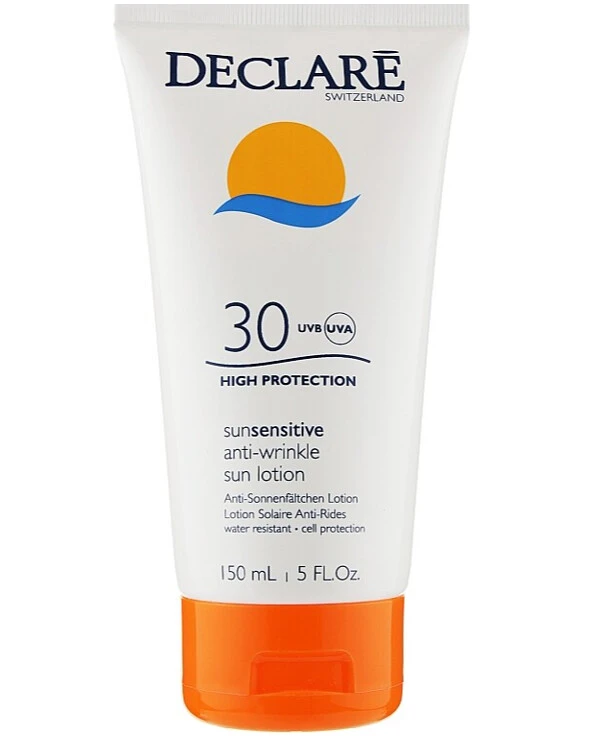 Declare - Солнцезащитный лосьон с омолаживающим действием Sun Sensitive Anti-Wrinkle Sun Lotion SPF 30 150 мл, тестер