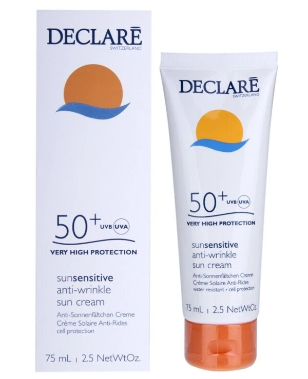 Declare - Солнцезащитный крем с омолаживающим эффектом Sun Sensitive Anti-Wrinkle Sun Protection Cream SPF 50 75 мл