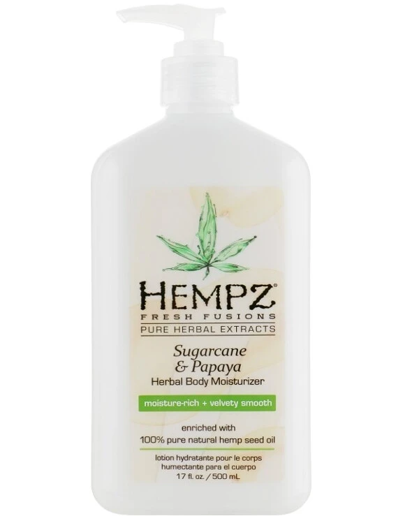 Hempz - Молочко для тела Тростниковый сахар и Папайя Sugarcane And Papaya Herbal Moisturizer Body 500 мл