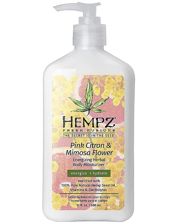 Hempz Молочко для тела Розовый лимон и Мимоза | Fresh Fusions Pink Citron & Mimosa Flower Energizing Herbal Body Moisturizer фото, цена, купить