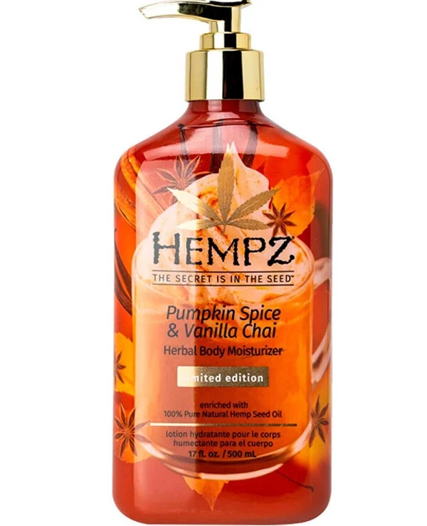 Hempz - Молочко для тела Пряная тыква, ваниль и корица Le Pumpkin Spice & Vanilla Chai Moistiriser 500 мл