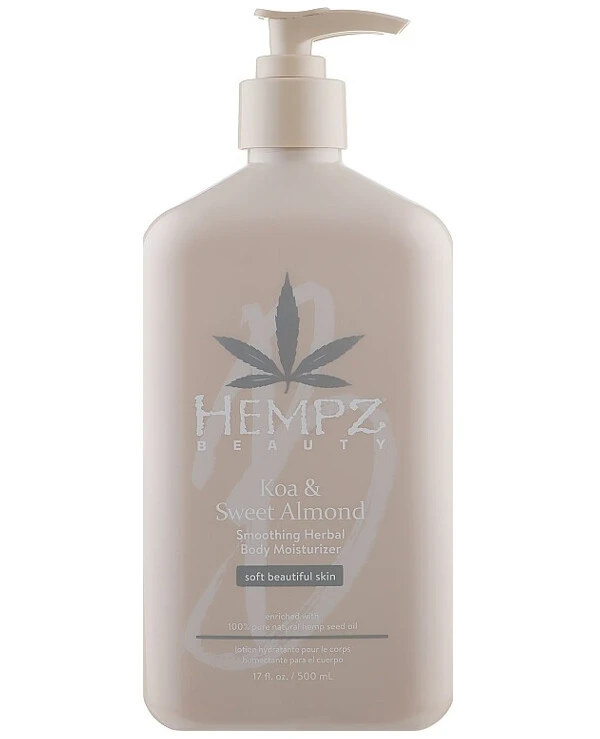 Hempz Молочко для тела Коа и Сладкий Миндаль | Koa & Sweet Almond Smoothing Herbal Body Moisturizer фото, цена, купить