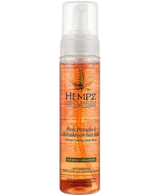 Hempz - Гель-мусс для душа Помело и Гималайская соль Pink Pomelo & Himalayan Sea Salt Herbal Foaming Body Wash 