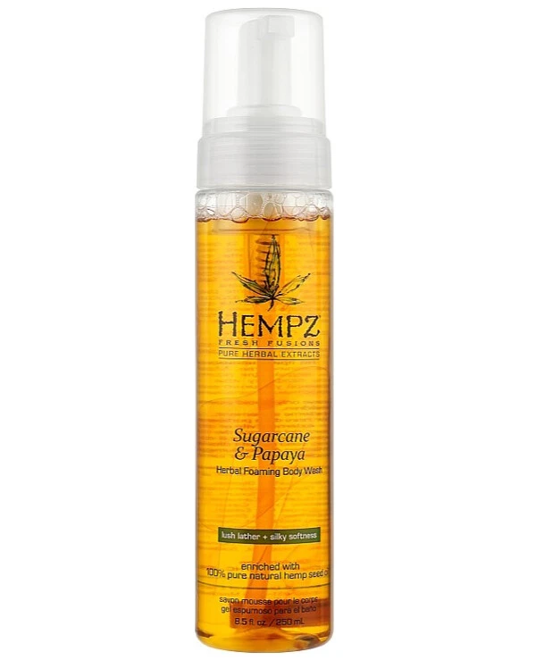Hempz - Гель-мусс для душа Сахарный тростник и Папайя Sugarcane and Papaya Herbal Foaming Body Wash 250 мл