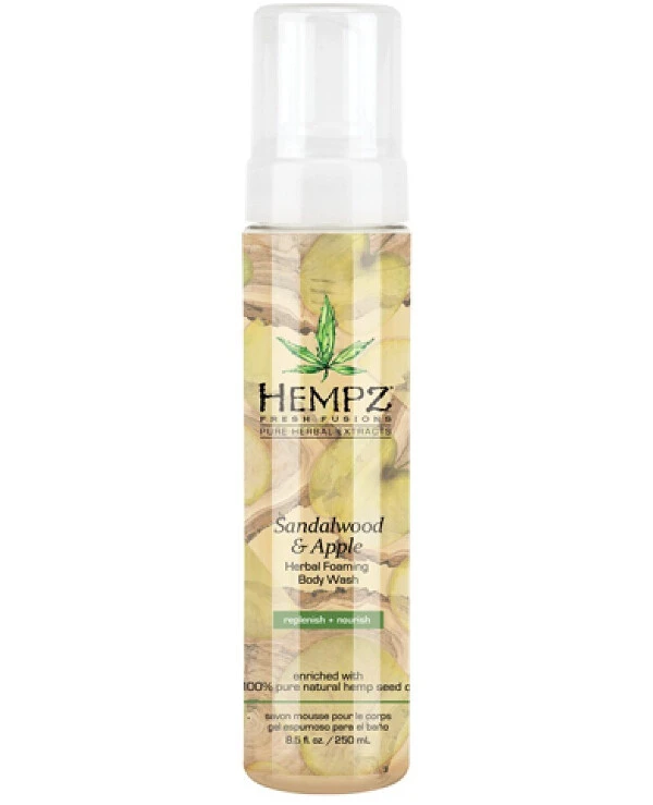 Hempz - Гель-пена для душа Сандал-Яблоко Fresh Fusions Sandalwood & Apple Herbal Foaming Body Wash 250 мл