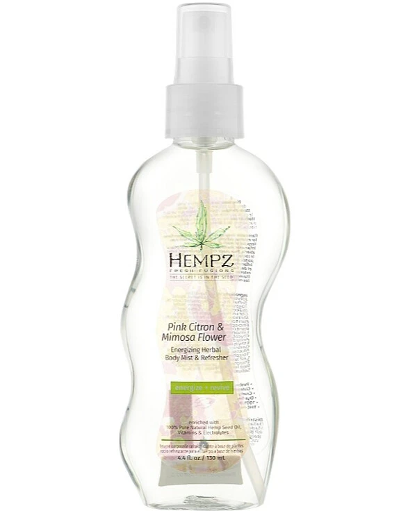 Hempz - Спрей освежающий для тела Розовый лимон и Мимоза Fresh Fusions Pink Citron & Mimosa Flower Energizing Herbal Body Mist & Refresher 100 мл