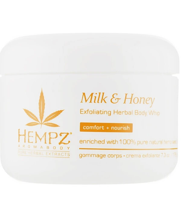 Hempz - Скраб для тела Молоко и мед Milk and Honey Exfoliating Herbal Body Whip 