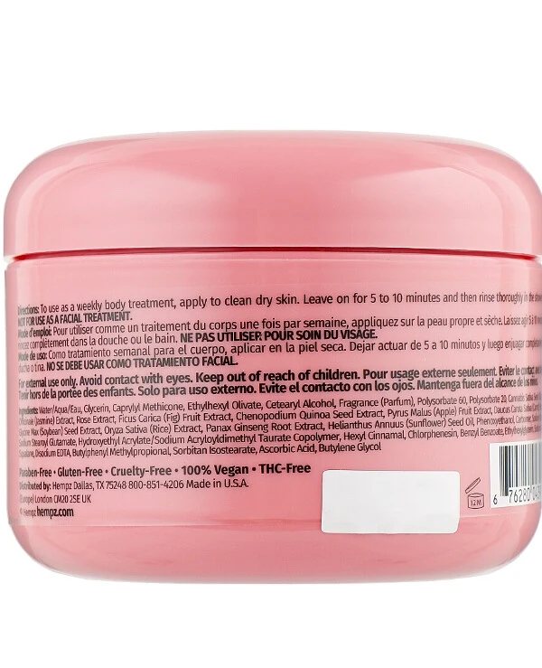 Hempz - Body mask Sweet jasmine and rose Sweet Jasmine & Rose Collagen Infused Herbal Body Mask  back