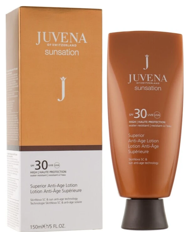 Juvena Антивозрастной солнцезащитный лосьон для лица SPF 30 | Sunsation Superior Anti-Age Lotion SPF 30 фото, цена, купить