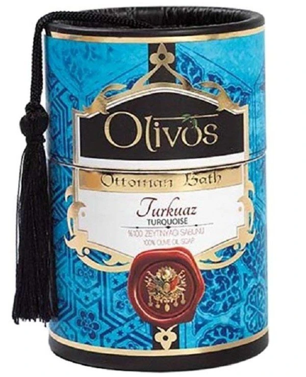 Olivos - Set of natural olive soap "Turquoise" Turquosi 2x100 g