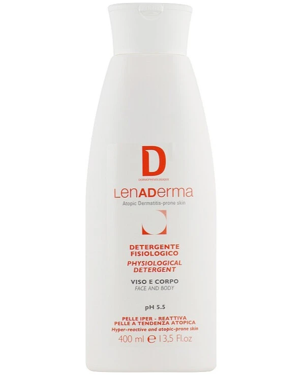 Dermophisiologique - Physiological cleanser for atopic skin for face and body Lenaderma Physiological Detergent 400ml back
