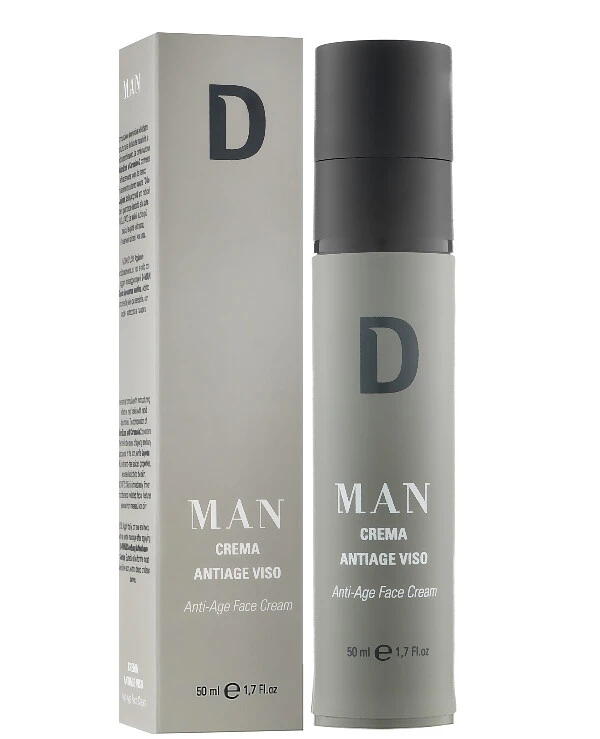 Dermophisiologique - Мужской омолаживающий крем для лица D-Man Crema Antiage Visco 50 мл