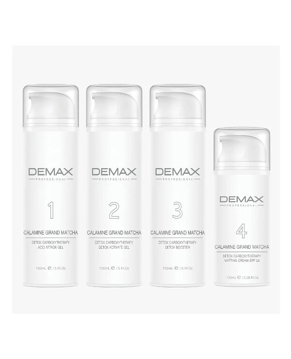 Demax Эритродермальная детоксифицирующая карбокситерапия с матчей | 283 Demax Calamine Grand Matcha