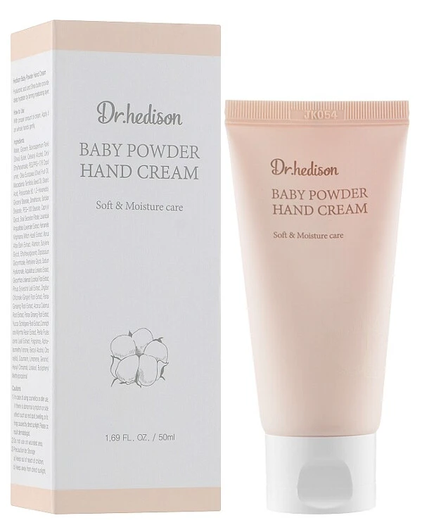 Dr.Hedison - Moisturizing hand cream with powder Baby Powder Hand Cream 50ml