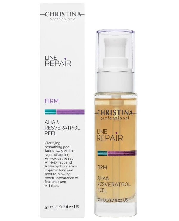 Christina - Peeling with AHA acids and resveratrol for the face Line Repair Firm AHA & Resveratrol Peel 50ml back