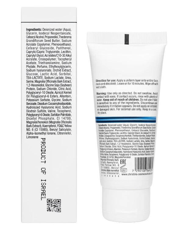 Christina - Ultra-moisturizing face mask with orchid extract Line Repair Hydra Orchid Hydration Mask 60ml back